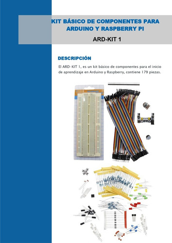 Kit De Componentes Para Arduino Y Raspberry Pi