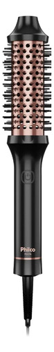 Escova modeladora philco pec17a Revestimento cerâmica bivolt Preto