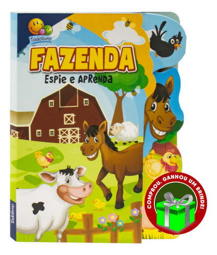 Livro Espie E Aprenda: Fazenda Todolivro Crianças Filhos