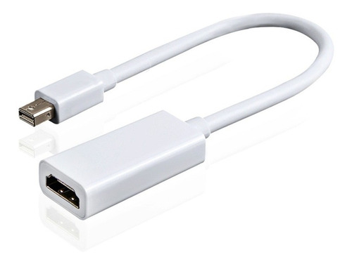 Cable Adaptador Mini Display Port A Compatible Con Hdmi 4k Color Blanco