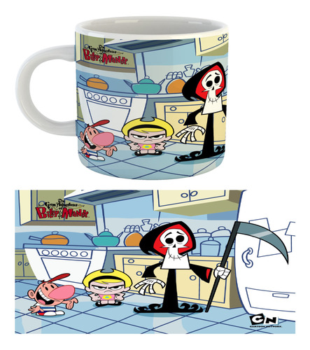 Taza Billy Y Mandy Puro Hueso |de Hoy No Pasa| 4