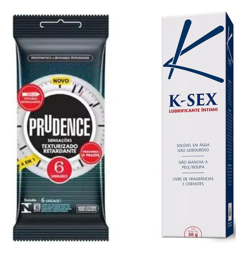 Preservativo Extra Texturizado Retadante 6 Camisinha + Lubri