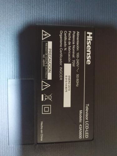 Imagen 3 de 9 de Telévisor Smartv 43 Hisense Para Reparar