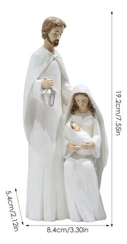Estatua De La Sagrada Familia De Navidad Figura De Belén De
