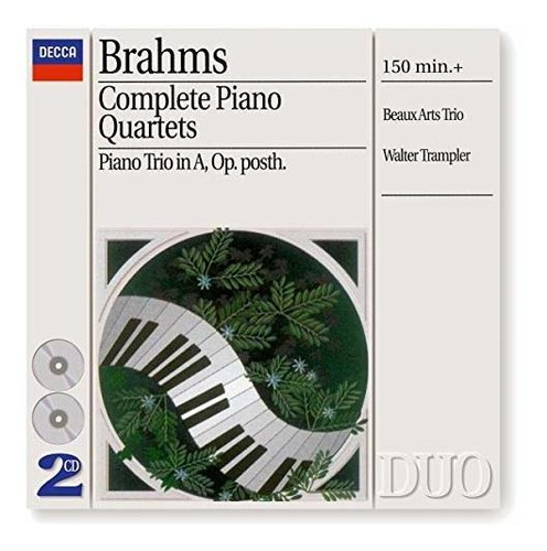 Cd Brahms Complete Piano Quartets - Daniel Guilet