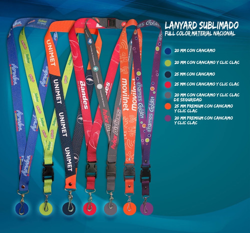 Cinta Porta Carnet , Lanyards Sublimado