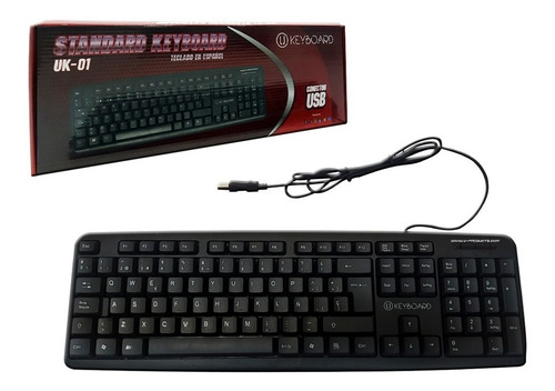 Teclado U Conexion Usb Alambrico Español Pc Bagc