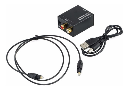 Kit Adaptador Conversor Óptico Toslink Coaxial Digital X Rca