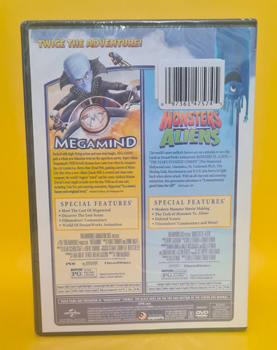 Dvd Nuevo / Megamind + Monsters Vs Aliens / Megamente + Mons