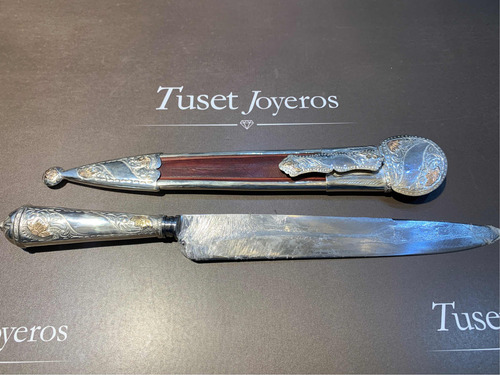 Cuchillo Criollo Completo, Hoja Guazu Bira 26cm. P Y O Tuset