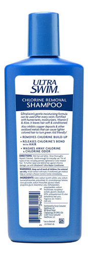 Champú Para Eliminación De Cloro Ultraswim, 7 Fl Oz (207 Ml)