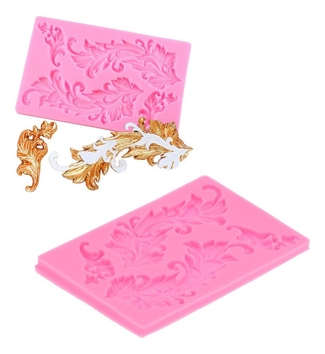 Silicona En Relieve Barroque Silicona Lace De Flores Fondant