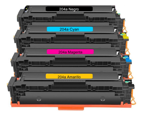 Kit De 4 Toner Compatible Con Hp 204a N, C, Y, M