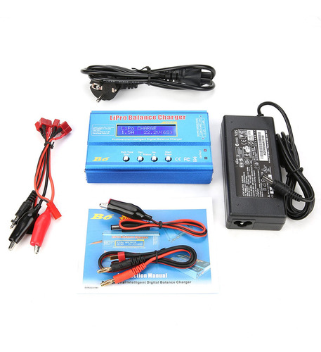 Cargador Lcd Digital Balance Charger B6 De 80 W Para Llipo N