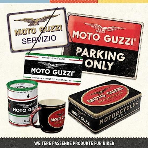 Nostalgic-art Taza De Café Retro, Moto Guzzi ' Logo Motorcyc