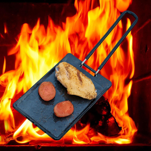 Mini Grelhador Churrasco Fogão Portátil Chapa Grelha Bife