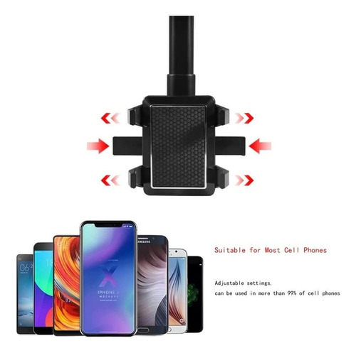 Soporte Base Para Celular Coche Retrovisorajuste Retráctil