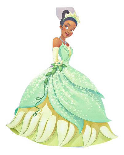La Princesa Y El Sapo Figura Para Decoración Coroplast 80cm 