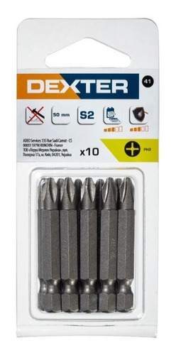 Jogo De Bits Para Parafusadeira Phillips Ph2 50mm10 Peças