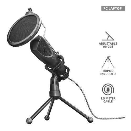 Microfono Trust Gxt 232 Mantis Streaming Usb