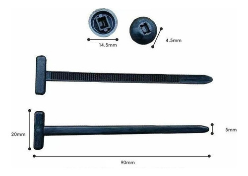 H 100pcs Cinchos Para Tolvas, Hebilla De Nailon For Bridas