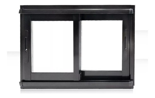 Paño Fijo De Aluminio Negro A Medida