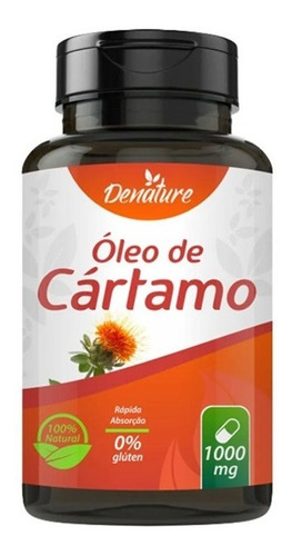 Óleo De Cartamo 1000mg 60 Cápsulas - Denature