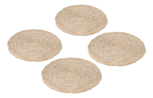 . Mantel Individual Redondo De 4 Piezas Con Forma De Hoja
