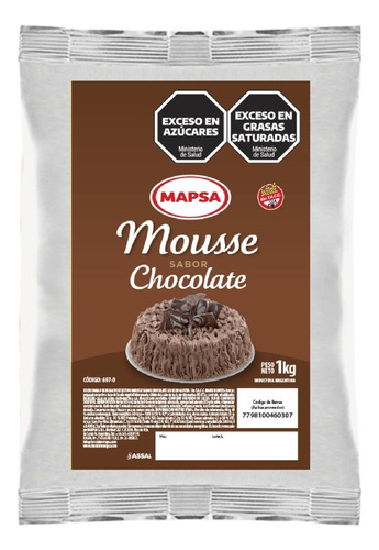 Premezcla Mix Postre Mousse De Chocolate Mapsa X 1 Kg
