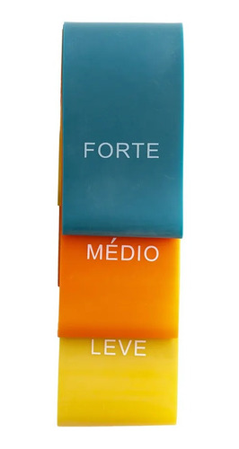 Kit Mini Bands Acte Com 3 Níveis De Resistência Acte Sports T71