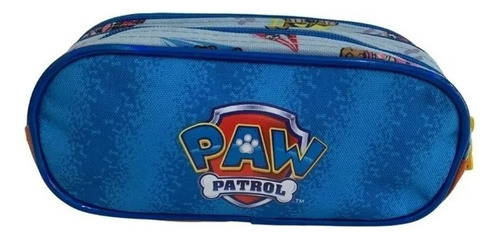 Mochila De Carrinho M Lancheiraestojo Patrulha Canina Cor Azul Desenho Do Tecido Lisa