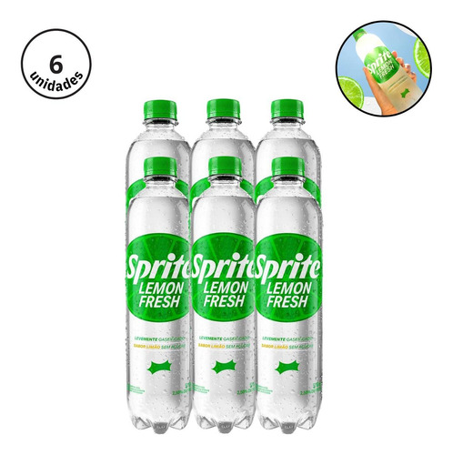 Refrigerante Lemon Sem Açucar Limão Fresh 510ml - 6un