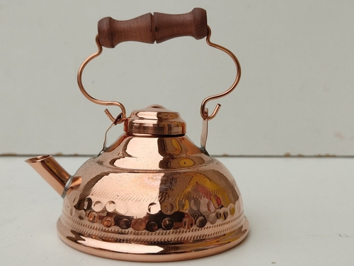 Imagen 8 de 9 de Juego De Té Mini 7 Piezas + Tapas Fabricado En Cobre