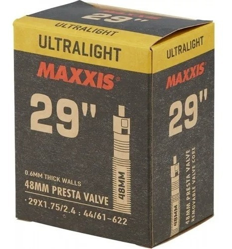 Camara Maxxis Ultralight 29x1.75/2.4 Presta 48 Mm.