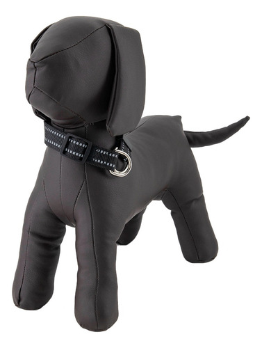 Collar Para Perro Reflejante Cierre Argollas Ajusta Mr Wuff Color Negro Tamaño Del Collar Xl