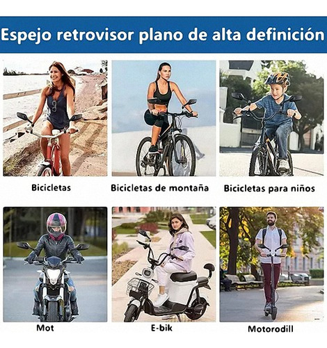 Accesorios Para Bicicletas Scooters Espejos Retrovisores