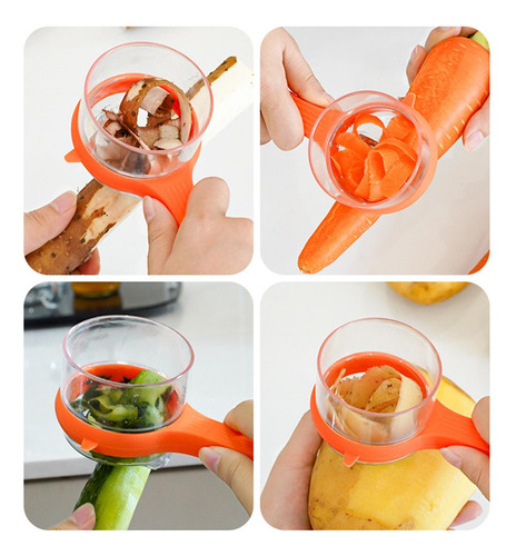 Pelador Con Recipiente Pelador De Verduras Con Recipiente Pe