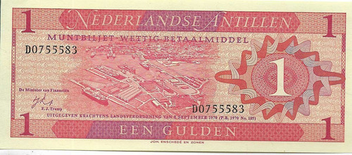 Antillas Holandesas 1 Gulden Año 1970