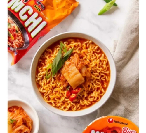 Fideos Ramen Instantáneo Coreano X2unidades Nongshim Kimchi