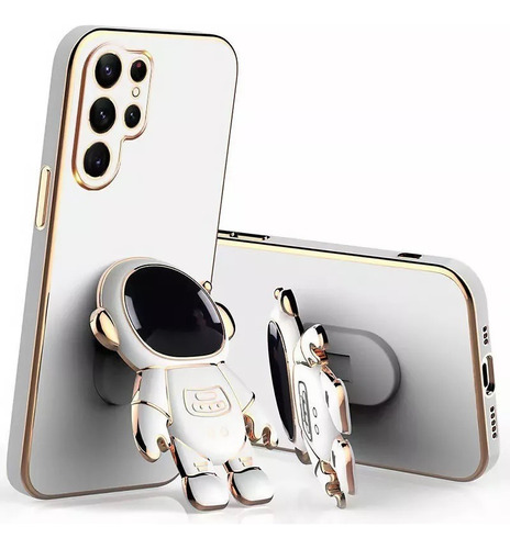 Capa Capinha Para Samsung Com Astronauta Suporte Premium