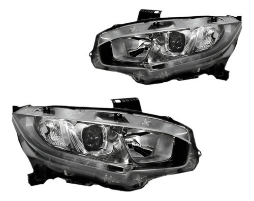 Par Farol Civic 2016 2017 2018 19 2020 Com Led Para Honda