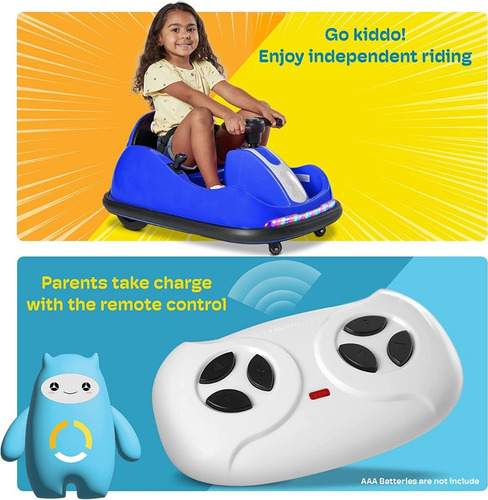 Carrito Chocon Para Niños Electrico 12v Color Azulm Kidzone