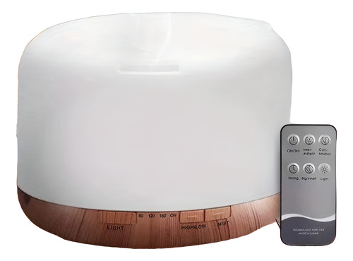 Humificador Ultrasonico Con Luces Led Y Control Remoto