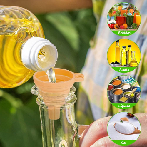 Plegables De Silicona Para Llenar Botellas - 4 Piezas De