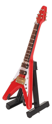 Guitarra Eléctrica En Miniatura En Forma De V, Vivid Exquisi