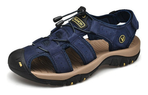 Sandalias De Playa De Cuero Para Hombre