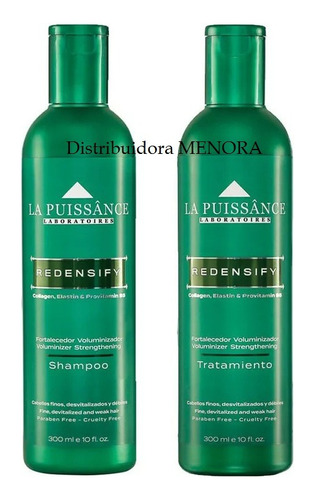 La Puissance Redensify Shampoo + Tratamiento 300ml Volumen