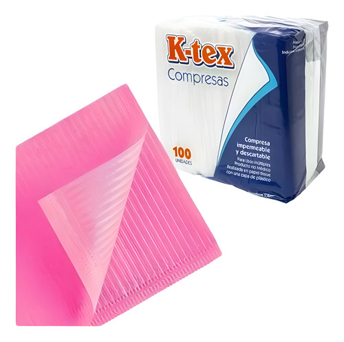 Compresa Mantel Descartable Para Manicuria X100