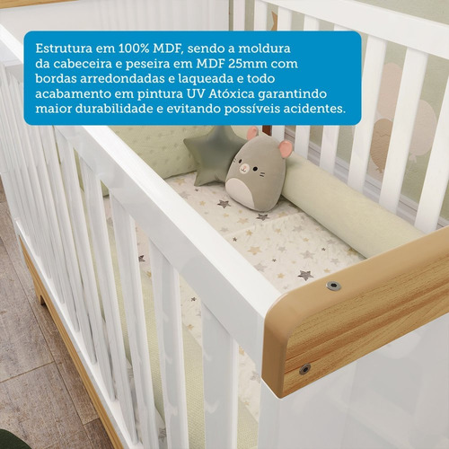 Berço Mini Cama 100% Mdf Retrô