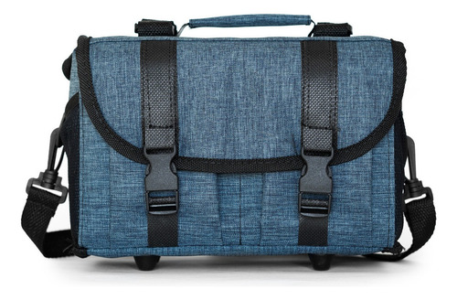 Bolso Semi Rigido Xl Para Fotografía Premium Melange Color Azul